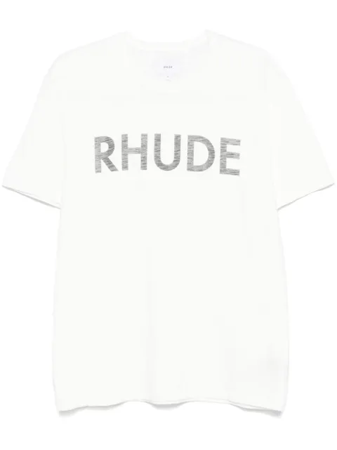 RHUDE logo slub T-shirt