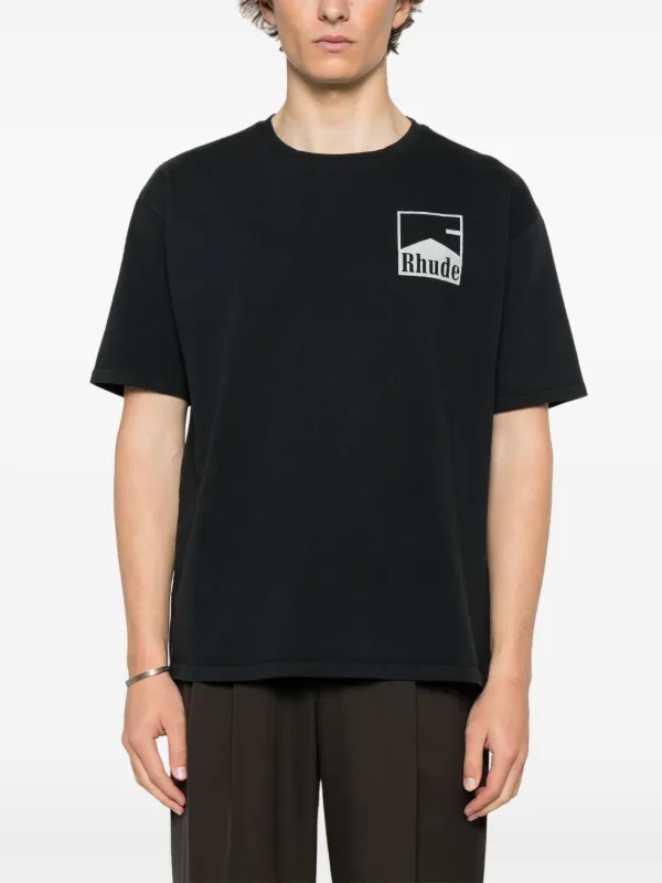 送料関税込み RHUDE シェブロンTシャツ RHUDE シェブロン Tシャツ | ブラック | FARFETCH JP