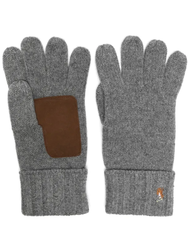 Polo Ralph Lauren Merino Wool Gloves Grey FARFETCH AM