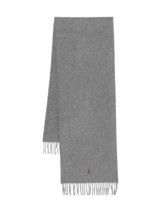 Polo Ralph Lauren Wool Scarf Grey FARFETCH