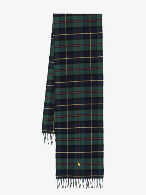 Polo Ralph Lauren tartan-pattern scarf