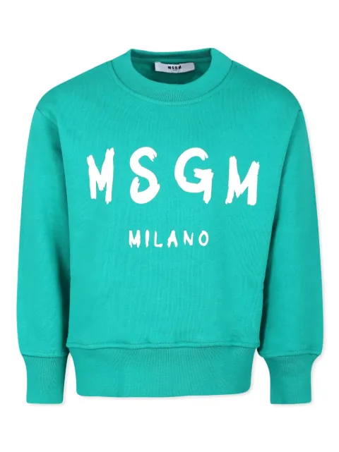 MSGM Kids logo-print sweatshirt 