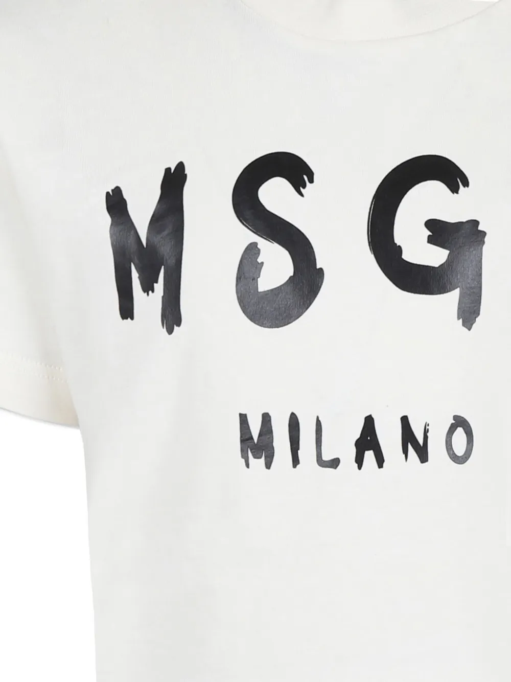 MSGM Kids T-shirt met logoprint Wit