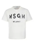 MSGM Kids logo-print T-shirt - White