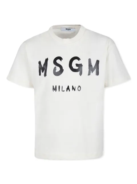 MSGM Kids logo-print T-shirt 