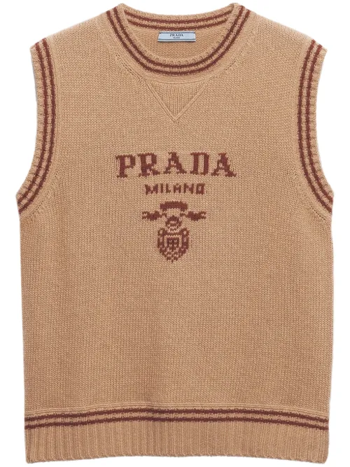 Débardeur en intarsia - Prada - Modalova