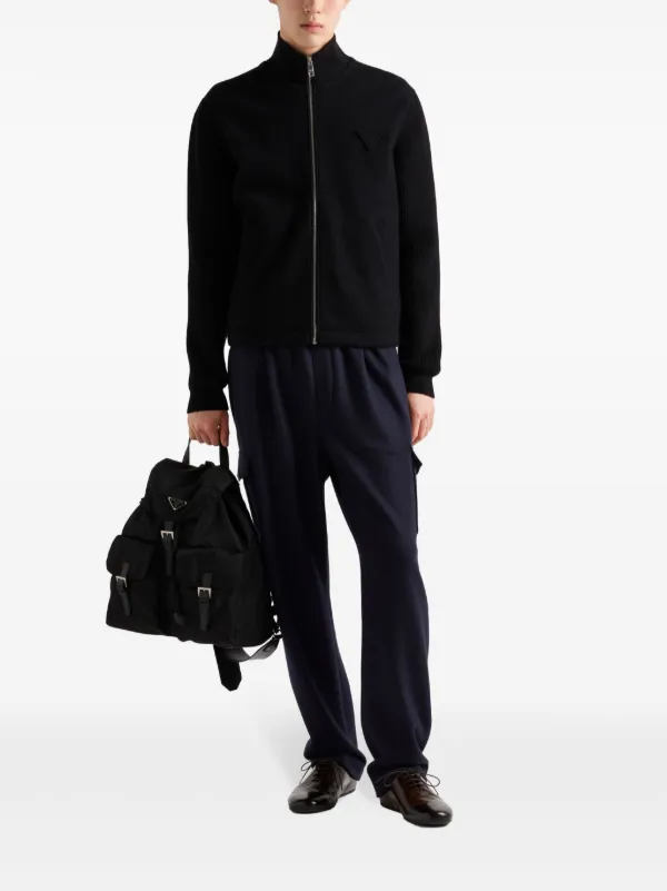 Prada ジップカーディガン | ブラック | FARFETCH JP