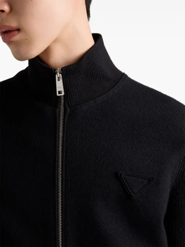 Prada ジップカーディガン | ブラック | FARFETCH JP