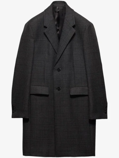 Prada manteau à simple boutonnage