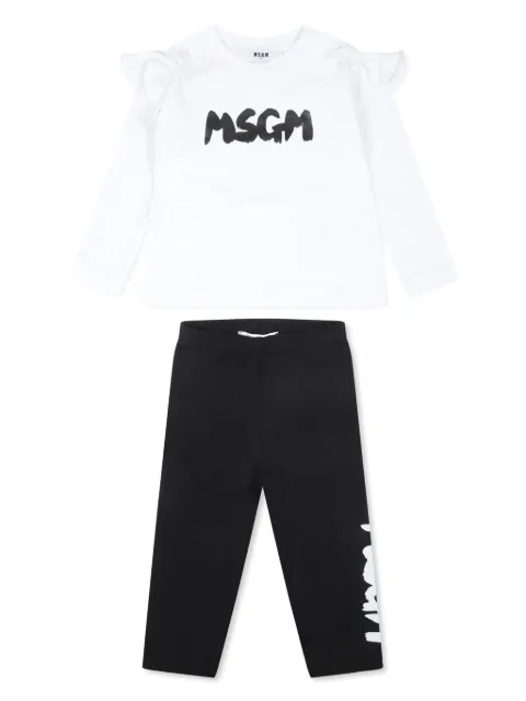 MSGM Kids Conjunto 2 peças com logo