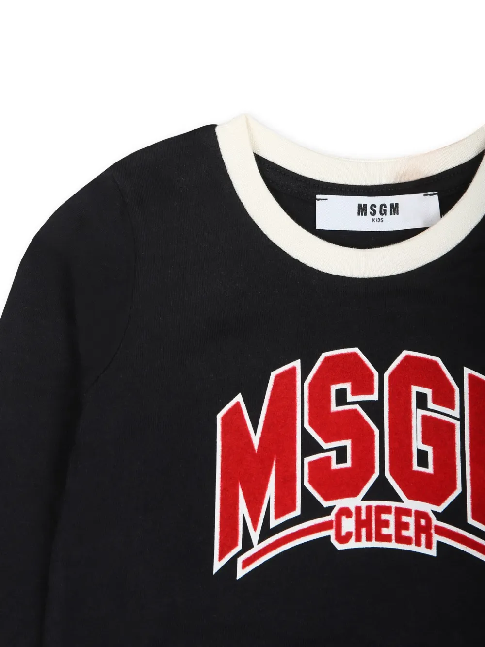 MSGM Kids T-shirt met lange mouwen Zwart