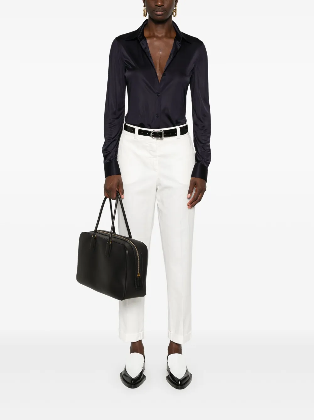 Peserico Gabardine broek - Wit