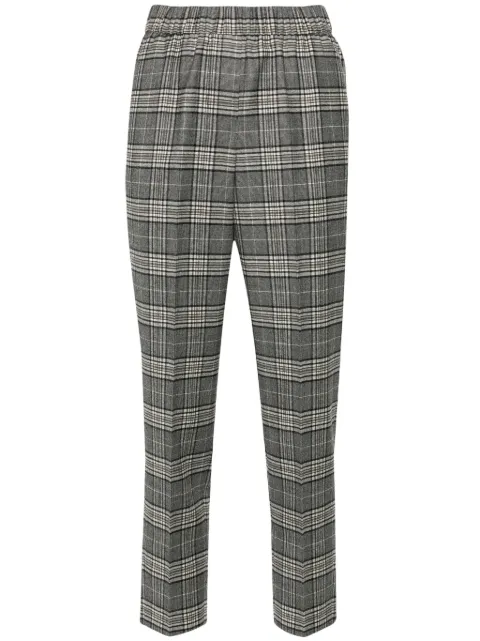 Peserico pantalones con motivo de cuadros