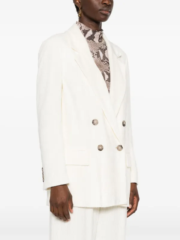 Peserico double-breasted Blazer | Neutrals | FARFETCH SG