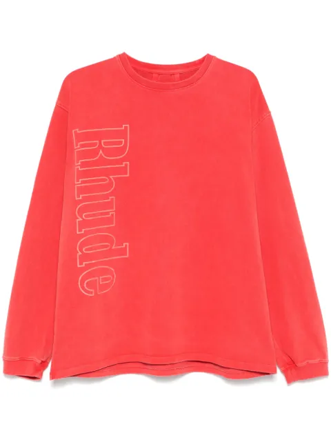 RHUDE sudadera con logo