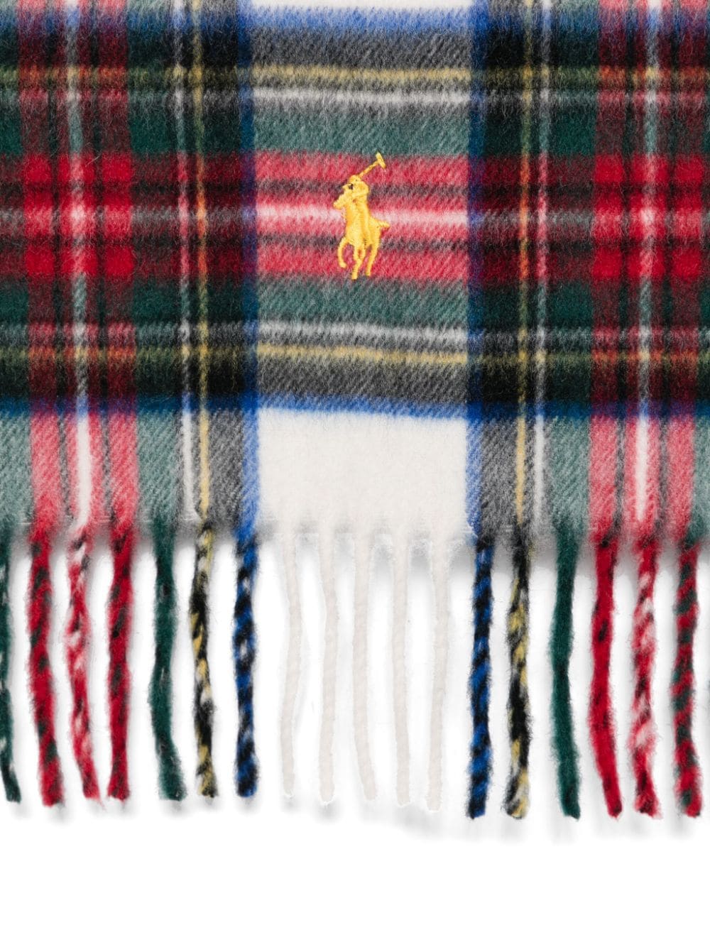 Shop Polo Ralph Lauren Plaid Scarf In Red