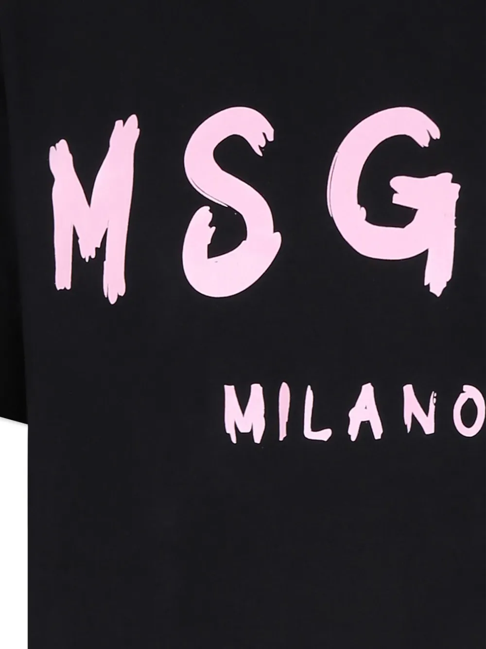 MSGM Kids T-shirt met logoprint Zwart