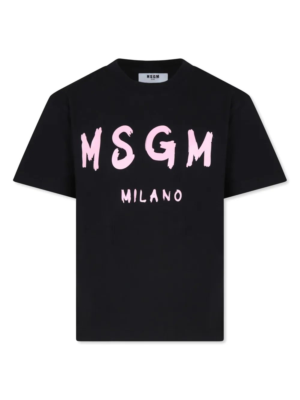 MSGM Kids logo-print T-shirt - Nero