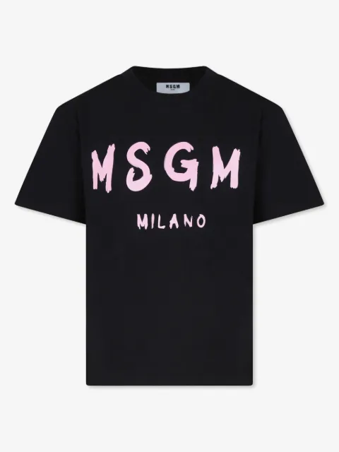 MSGM Kids logo-print cotton T-shirt 