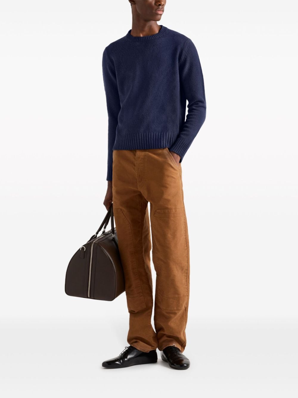 Prada Moleskin broek - Bruin