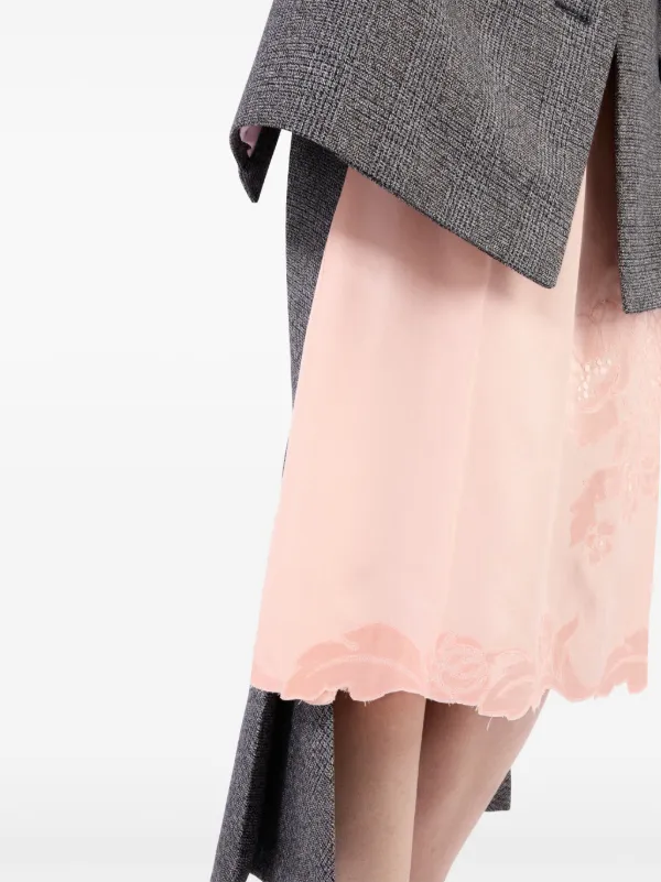 PRADA チェックスカート Prada チェック スカート | グレー | FARFETCH JP
