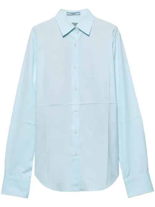 Prada chemise en coton - Bleu - Prada - Modalova