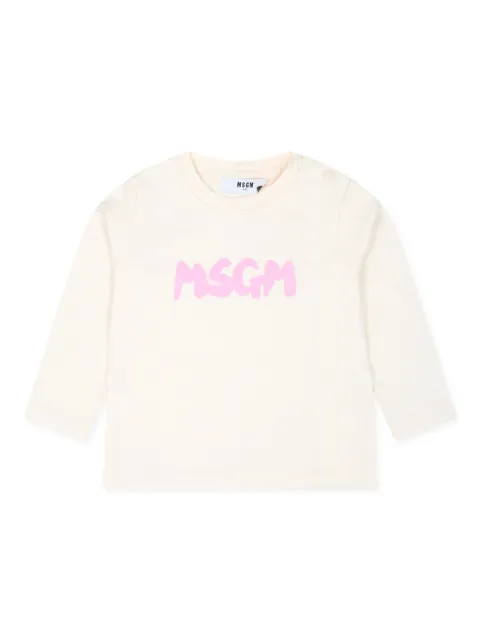 MSGM Kids logo-print T-shirt 