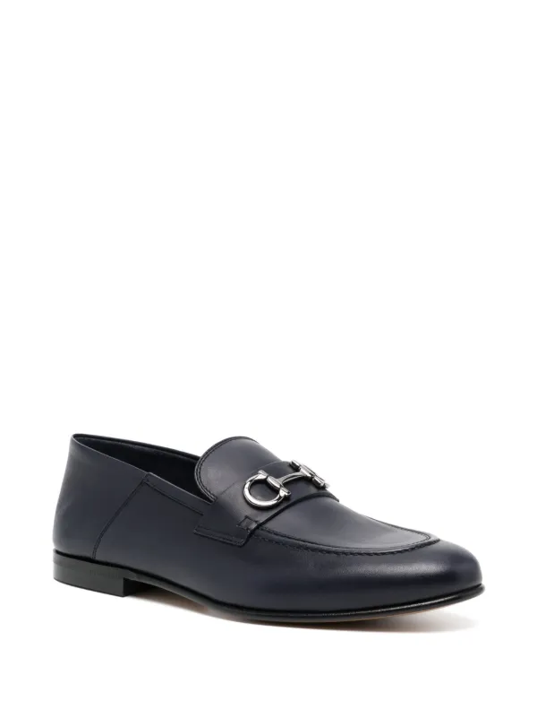 Ferragamo Gancini Loafers Blue FARFETCH AE