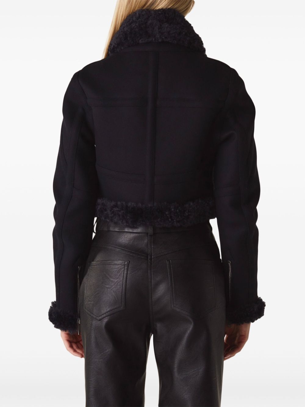 Stella McCartney cropped aviator jacket Women