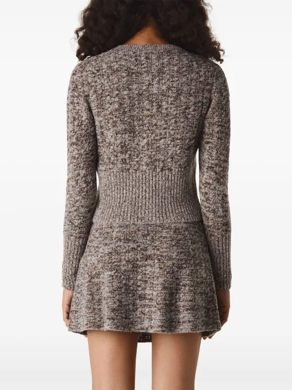 Stella McCartney ラウンドネック カーディガン | グレー Stella McCartney ラウンドネック カーディガン | グレー