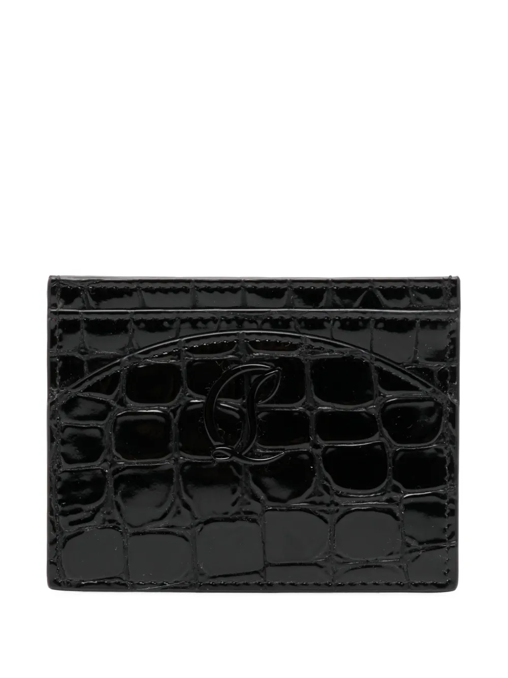 Christian Louboutin tarjetero con logo CL | negro | Image 1