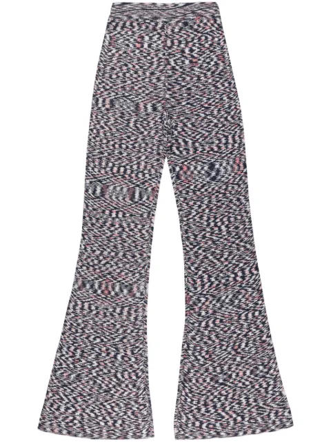 Missoni بنطال فلير بطبعة