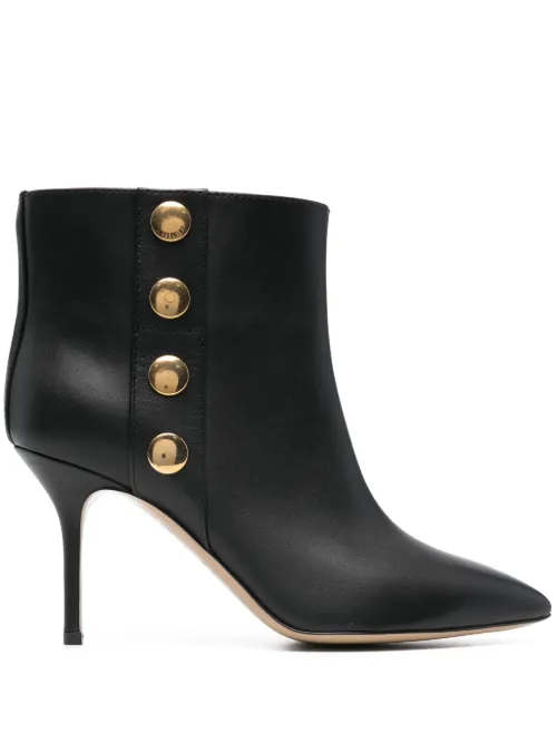 Moschino bottines en cuir - Noir - Moschino - Modalova