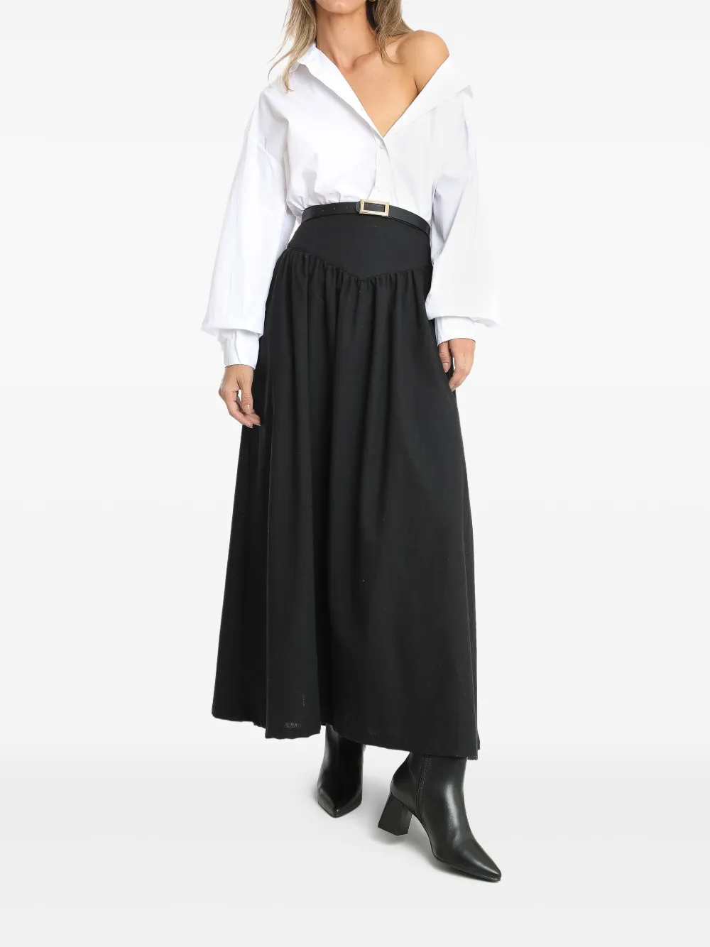 Amapô Rosana maxi-rok - Zwart