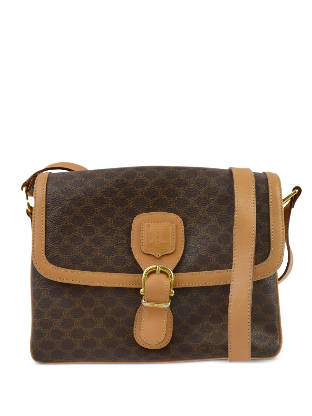 Céline Pre-Owned 1990-2000 Macadam shoulder bag - Brown