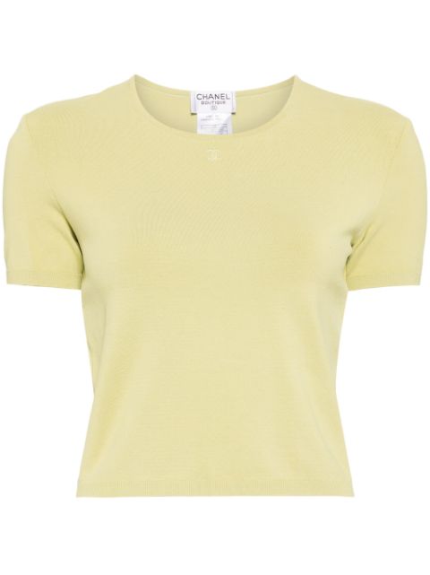 Affordable HOT SALE CHANEL 1998 CC T-shirt Women