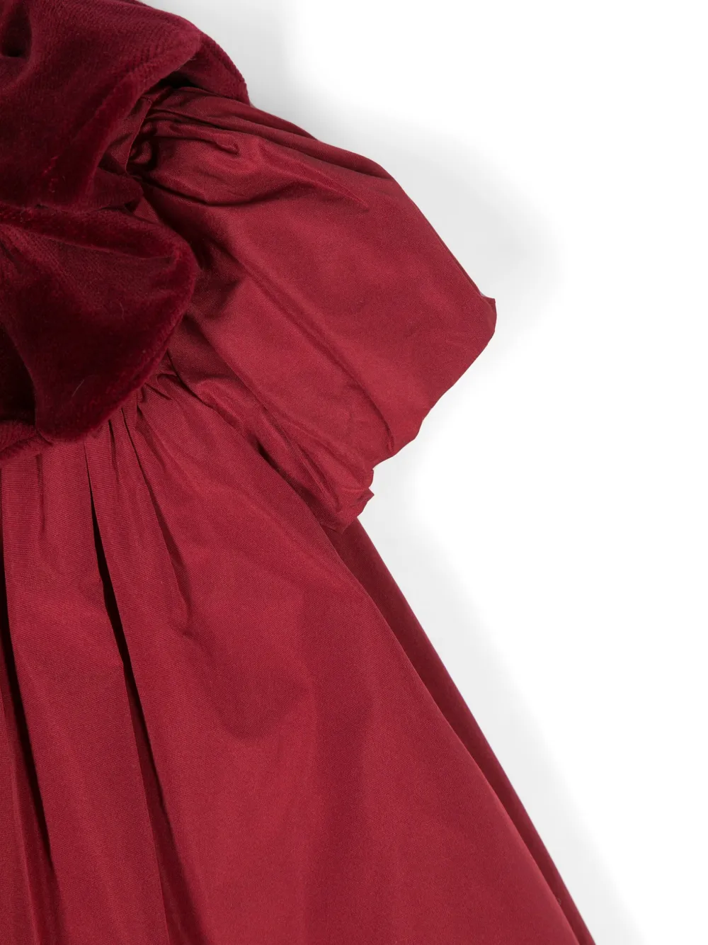 La Stupenderia Jurk met gewelfde kraag Rood