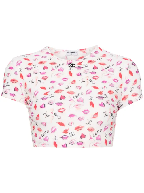 T-shirt Lipstick (années 1990-2000) - CHANEL Pre-Owned - Modalova