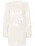 ROTATE BIRGER CHRISTENSEN sequinned mini dress - Neutrals