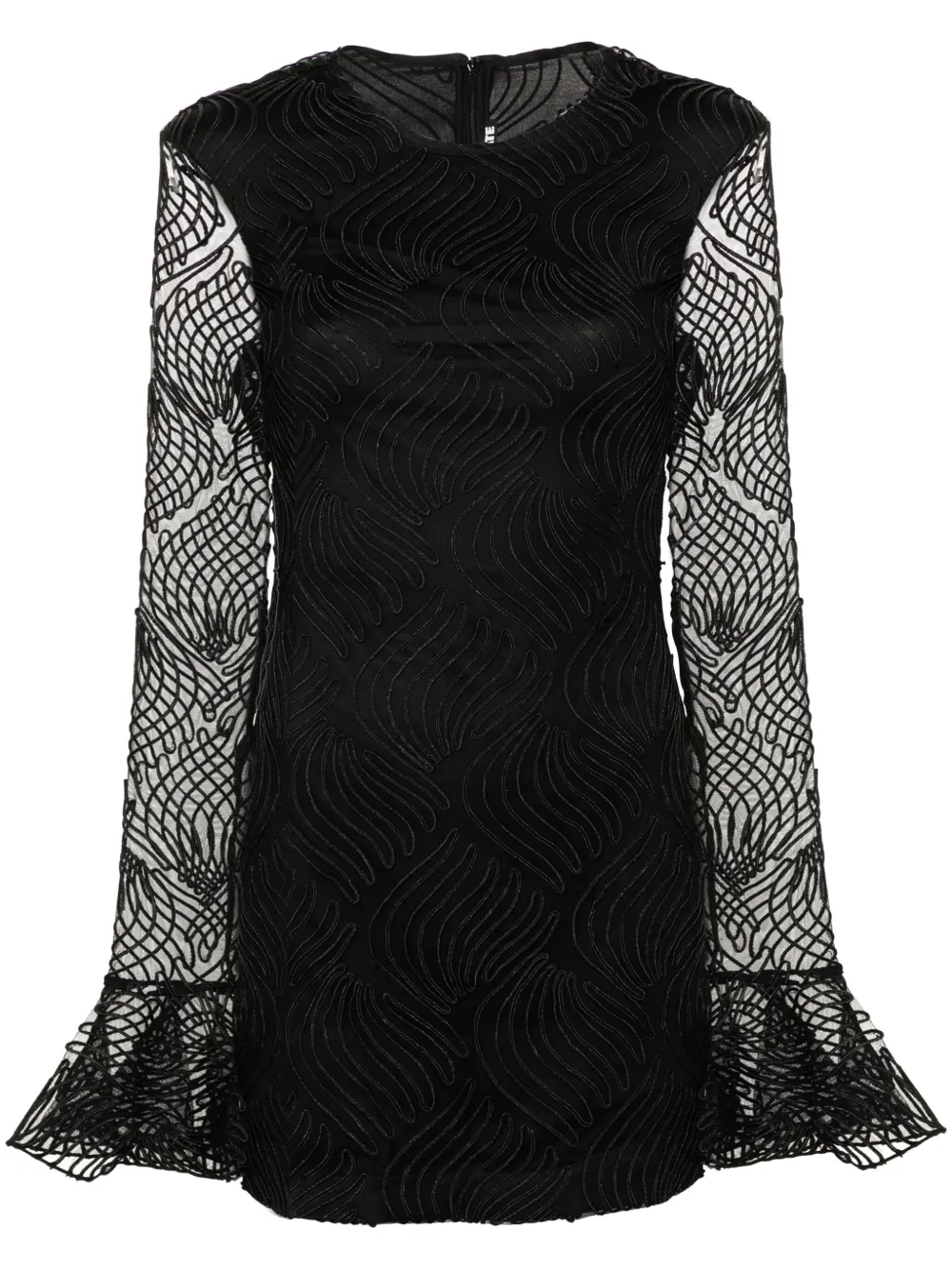 ROTATE BIRGER CHRISTENSEN shiny flounce mini dress Women