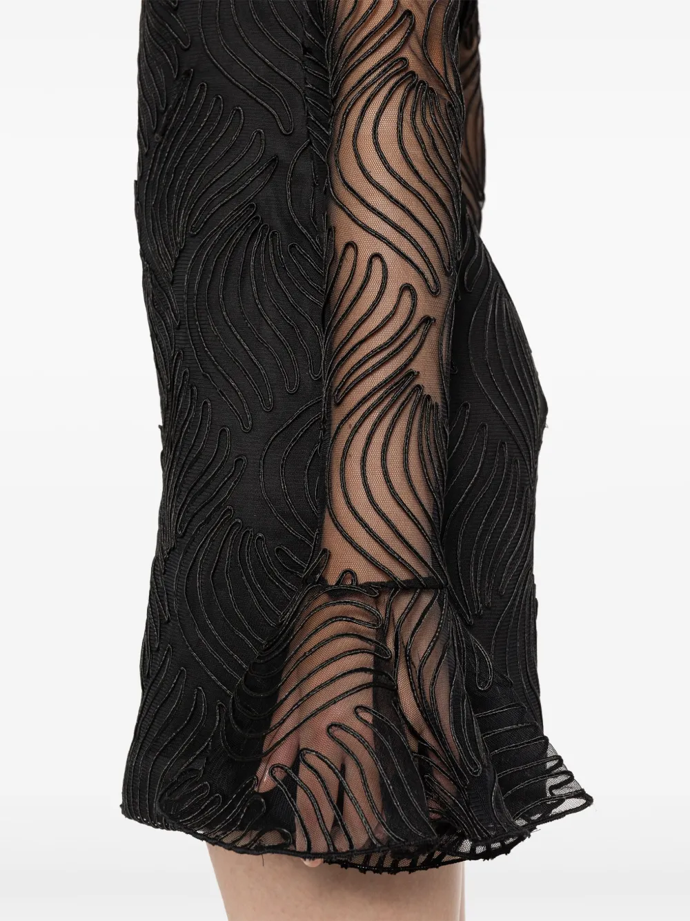 Affordable ROTATE BIRGER CHRISTENSEN shiny flounce mini dress Women