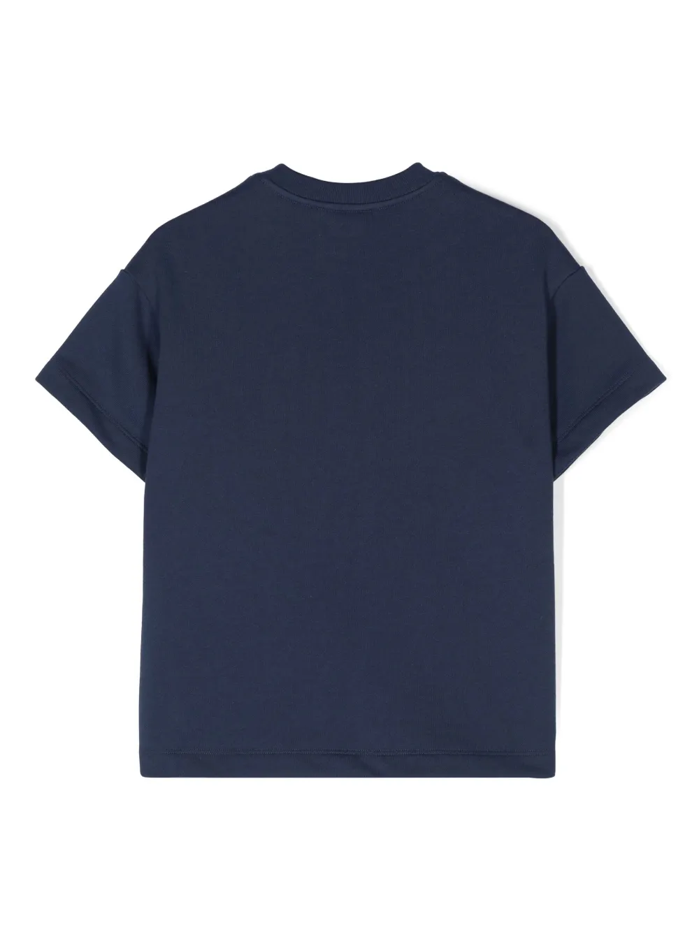 Fendi Kids T-shirt met logoprint Blauw