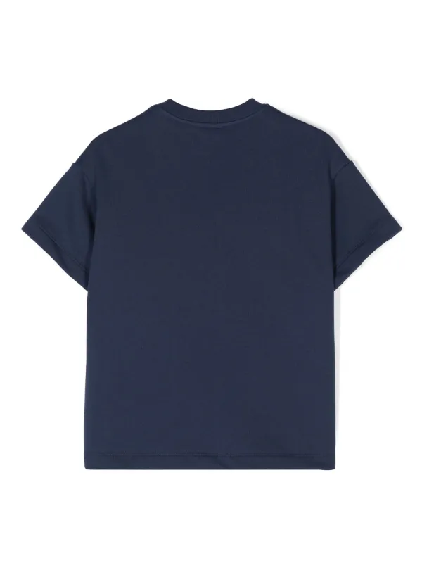 Fendi Kids logo-print T-shirt | Blue | FARFETCH PT