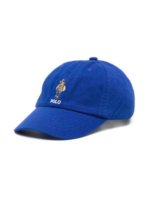 POLO RALPH LAUREN KIDS Polo Bear embroidered Cap Blue FARFETCH BH