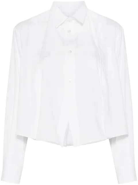 sacai قميص بوبلين