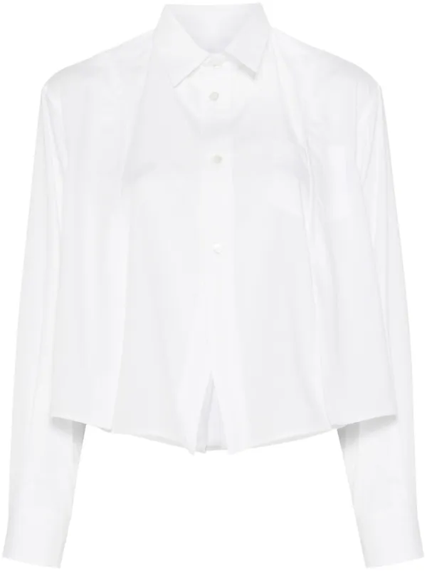 Sacai Poplin Shirt | White | FARFETCH