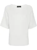 Fabiana Filippi lurex-detail jumper - White