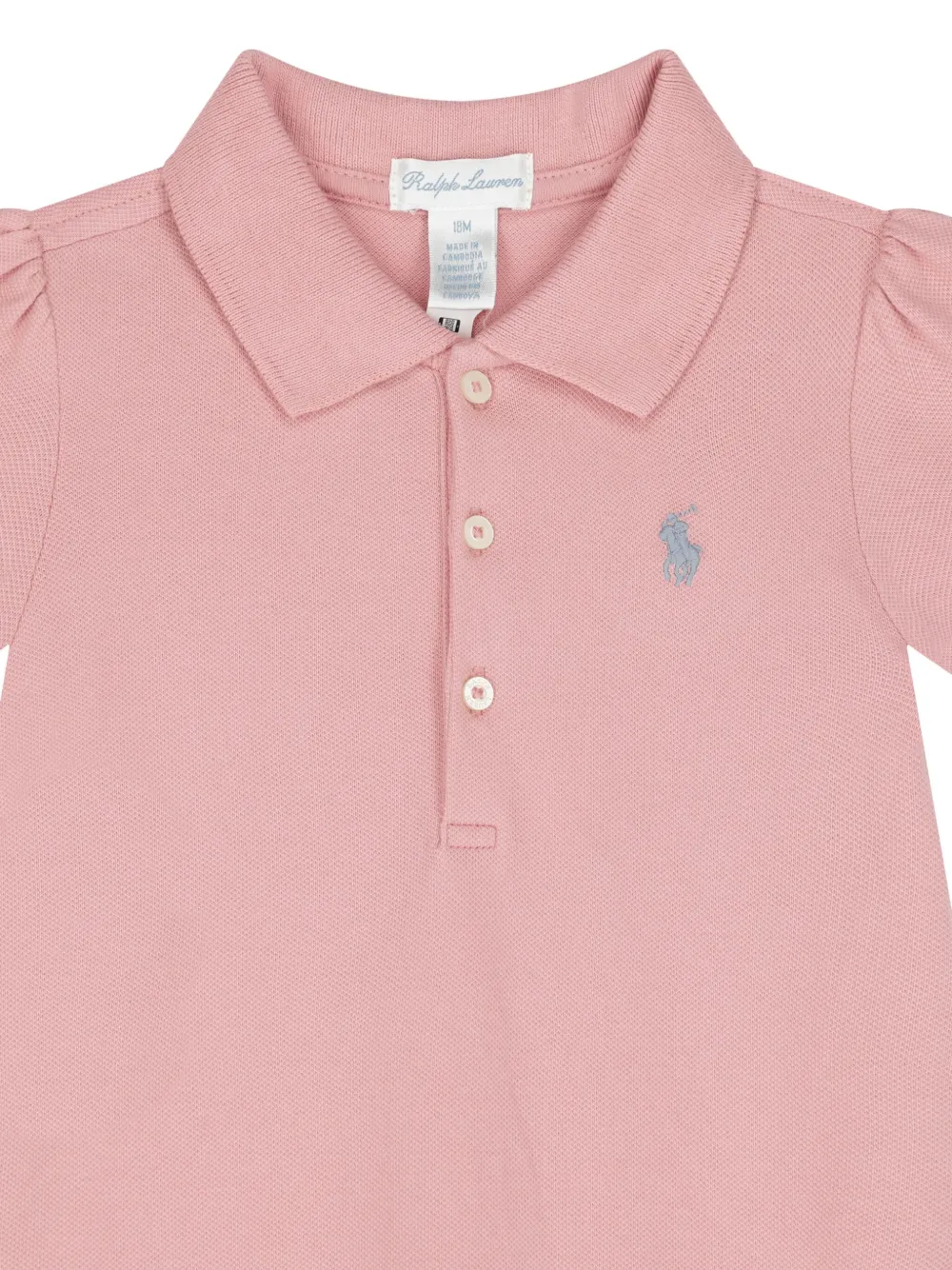 POLO RALPH LAUREN KIDS Polojurk met geborduurd logo Roze