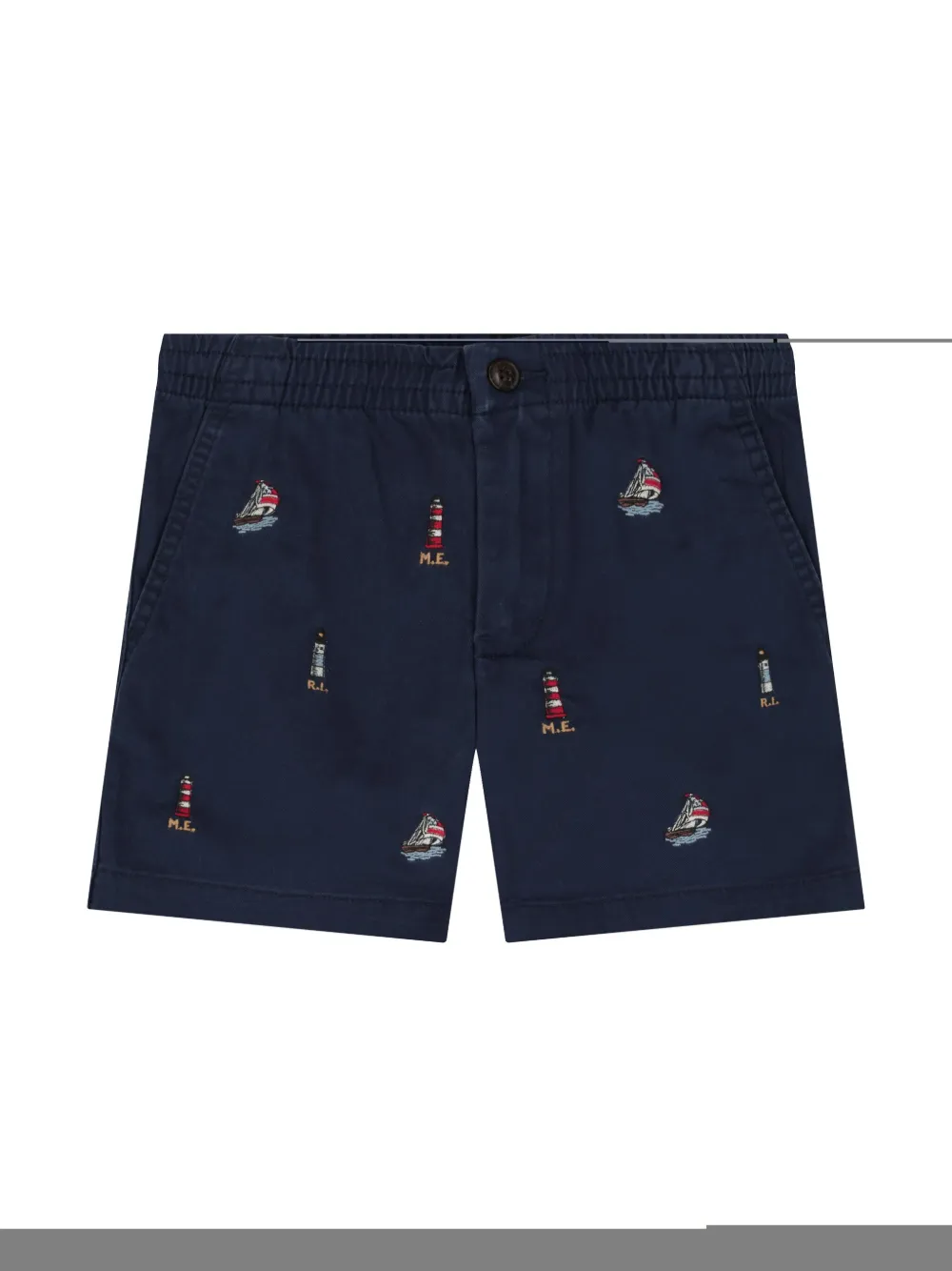 Polo Ralph Lauren Polo Prepster Embroidered Chino Short In Blue
