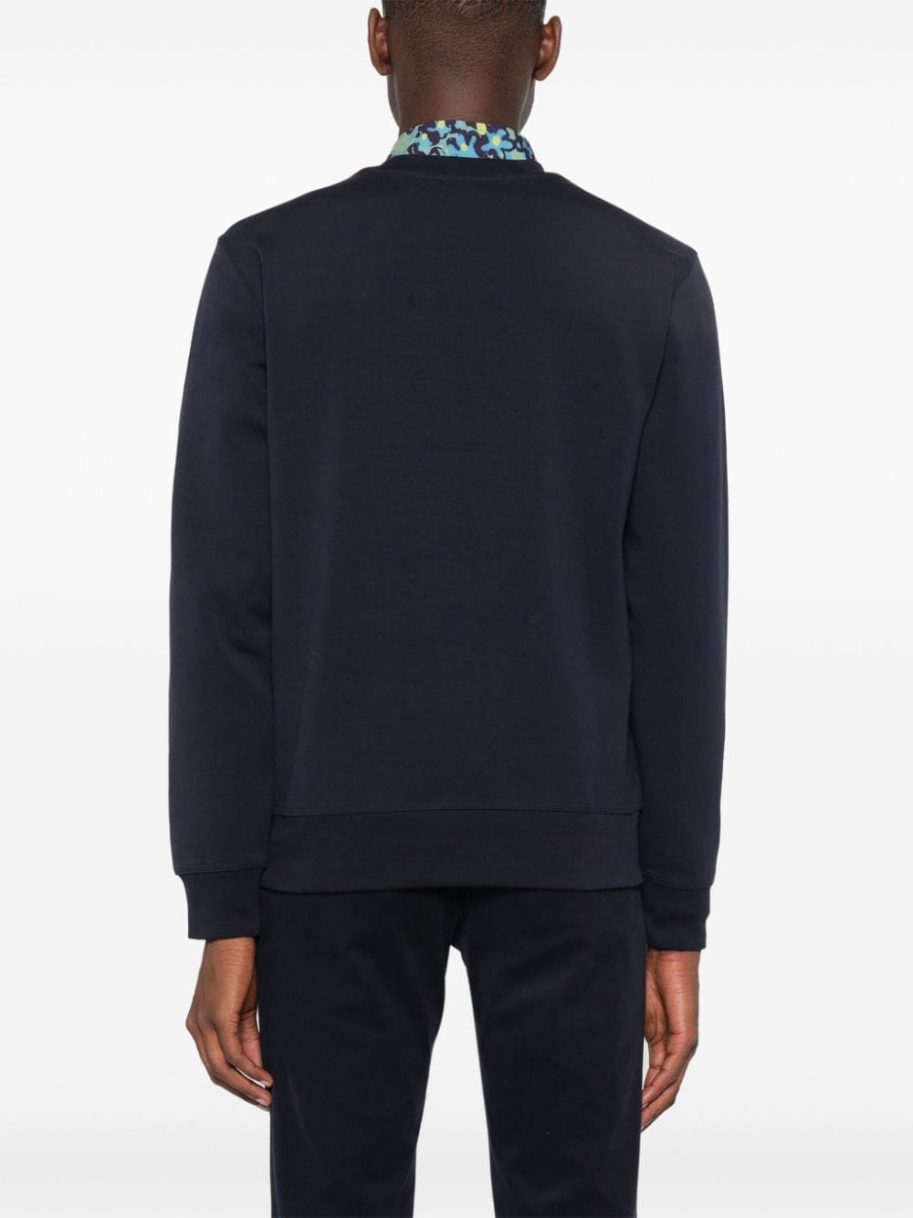 Shop Ps By Paul Smith Logo-print Sweatshirt In Blue